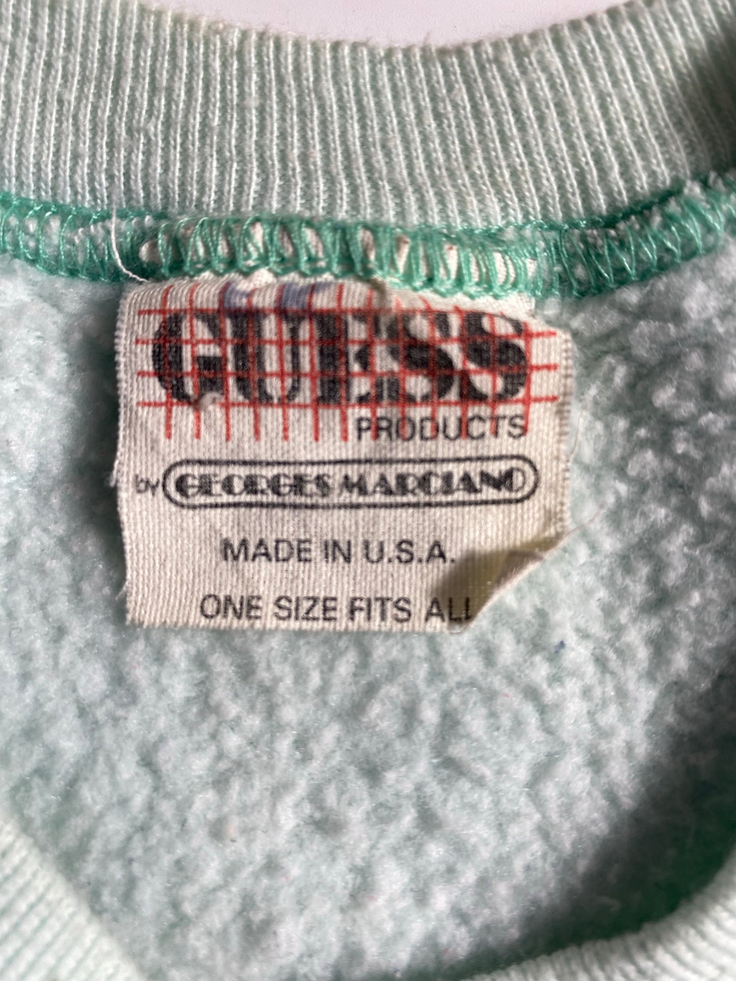 1989 GUESS Made in USA Size L Vintage Sweat-shirt  / K6115