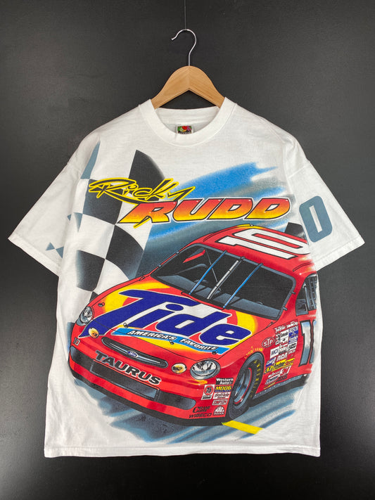 00’ RICKY RUDD Size XL Vintage Racing T-Shirt / E4580T