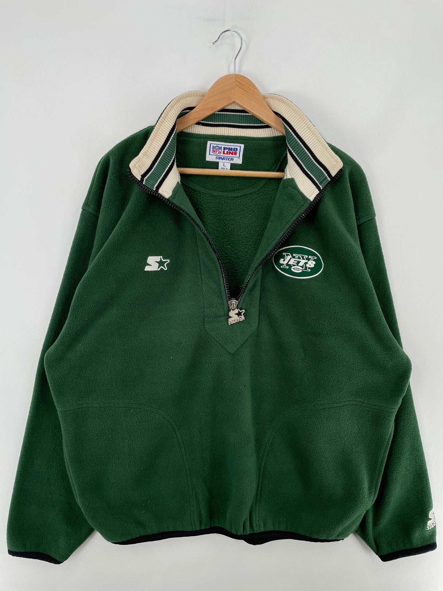 90’s STARTER x NEW YORK JETS Size L Vintage NFL Fleece / E3017S
