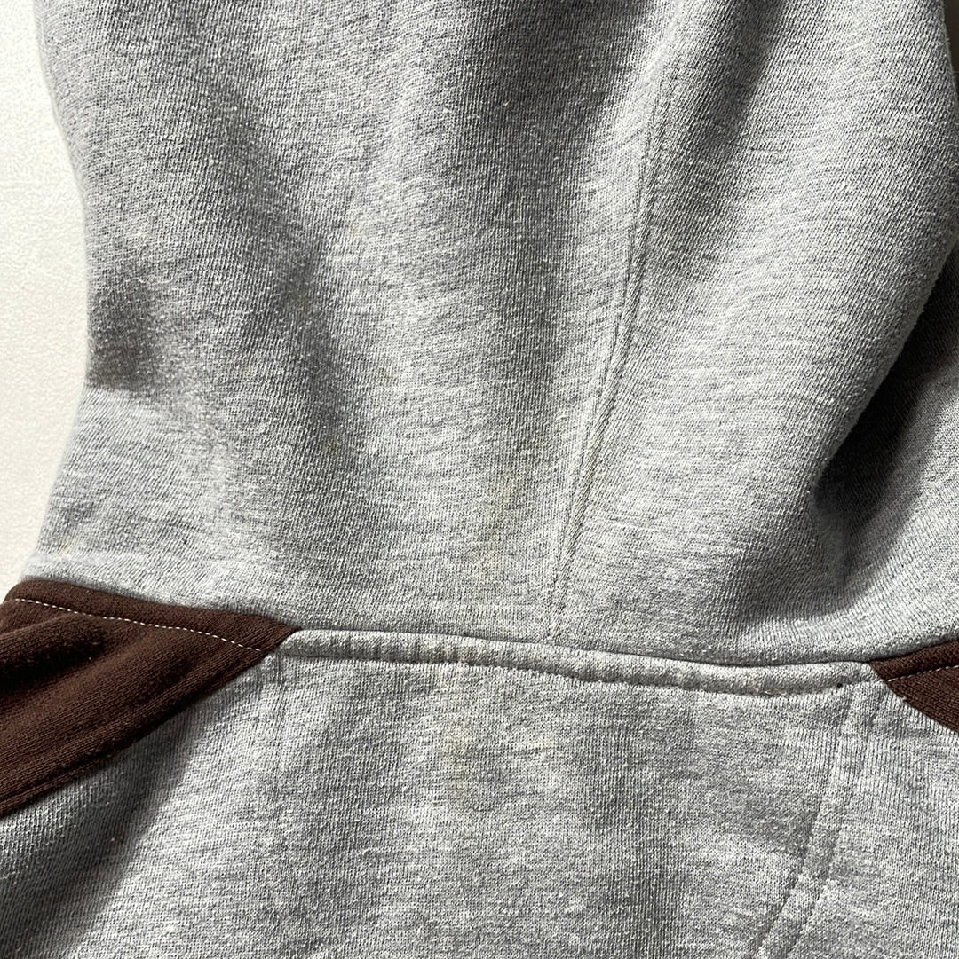 90’s CLEVELAND BROWNS Size XL Vintage NFL Half Zip Hoodie Sweat-Shirts/ K8629