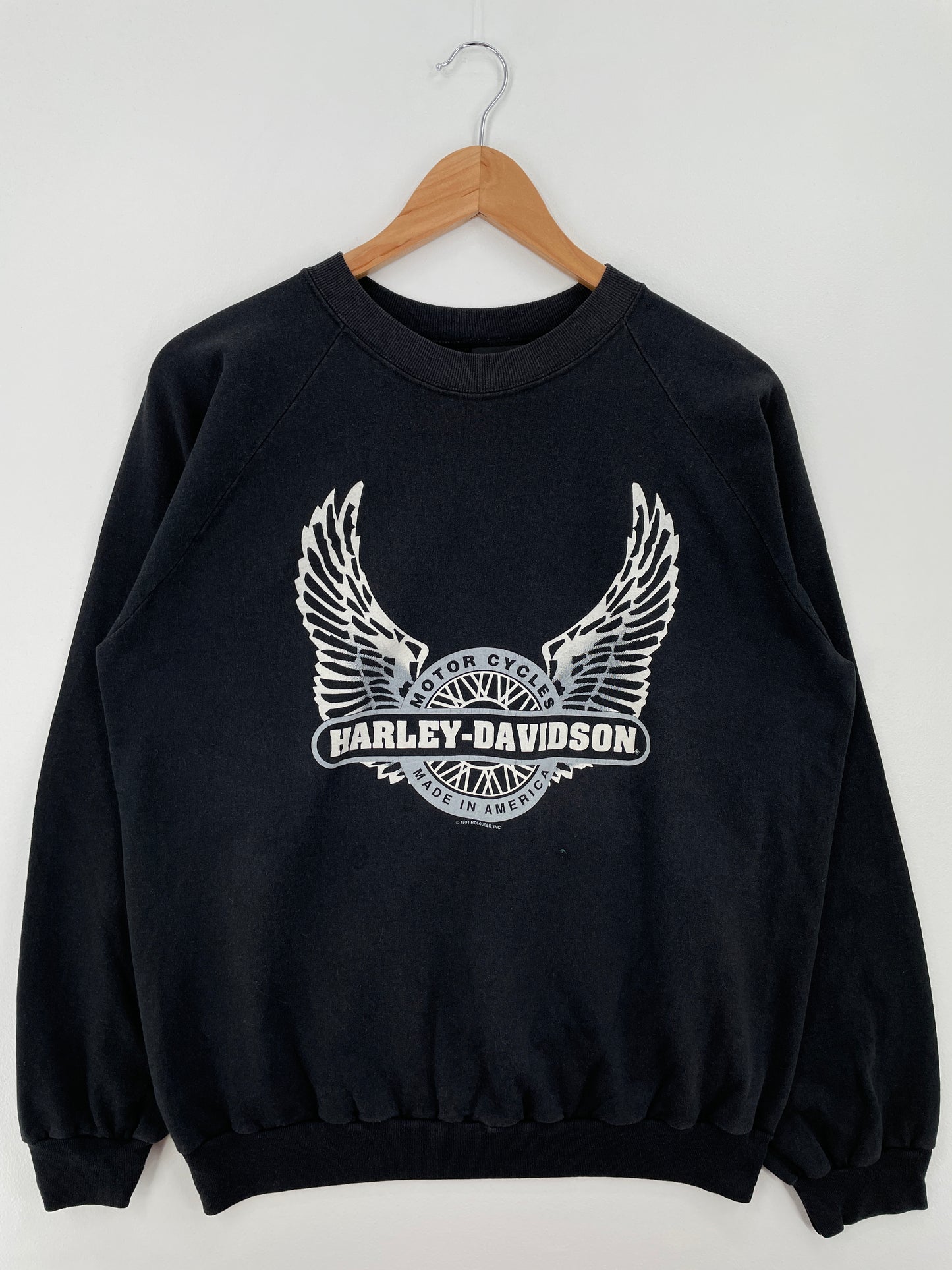 1991 HARLEY DAVIDSON Made in USA Size L Vintage Sweat-shirt / A8420