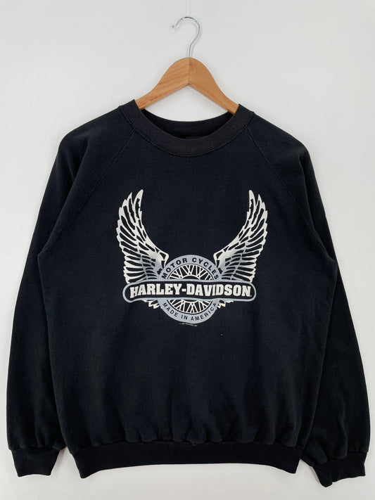 1991 HARLEY DAVIDSON Made in USA Size L Vintage Sweat-shirt / A8420