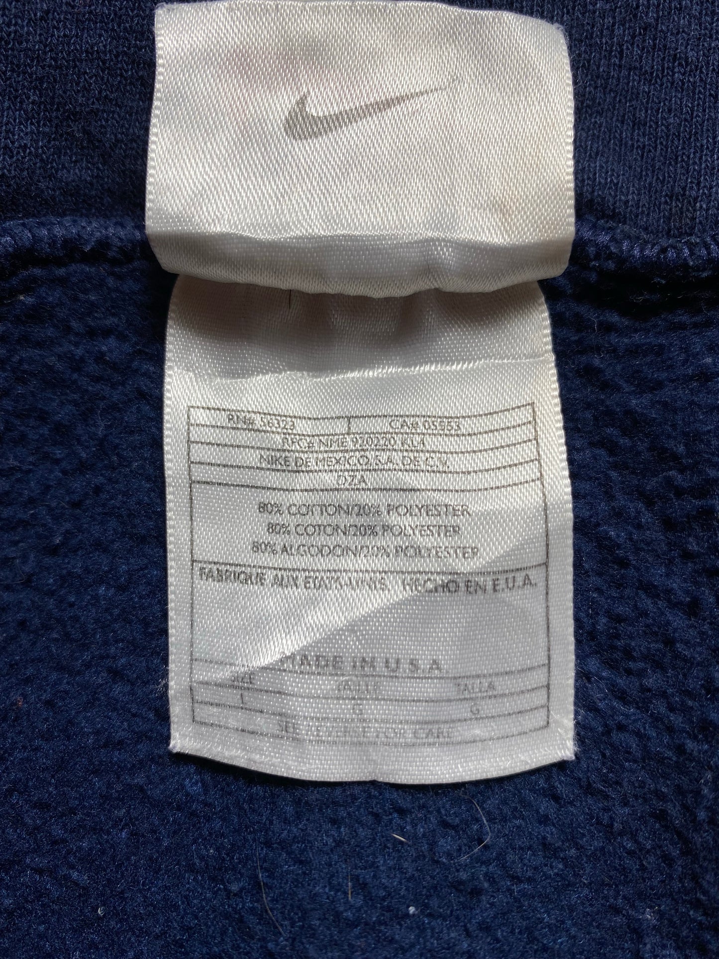 90’s NIKE CENTER SWOOSH Made in USA Size L Vintage Hoodie Sweat-Shirt / K7244