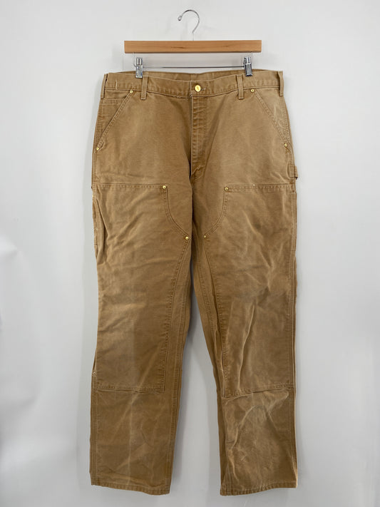 .Vintage CARHARTT Made in USA Size W38xL34 Vintage Double Knee Duck Pants / A3607