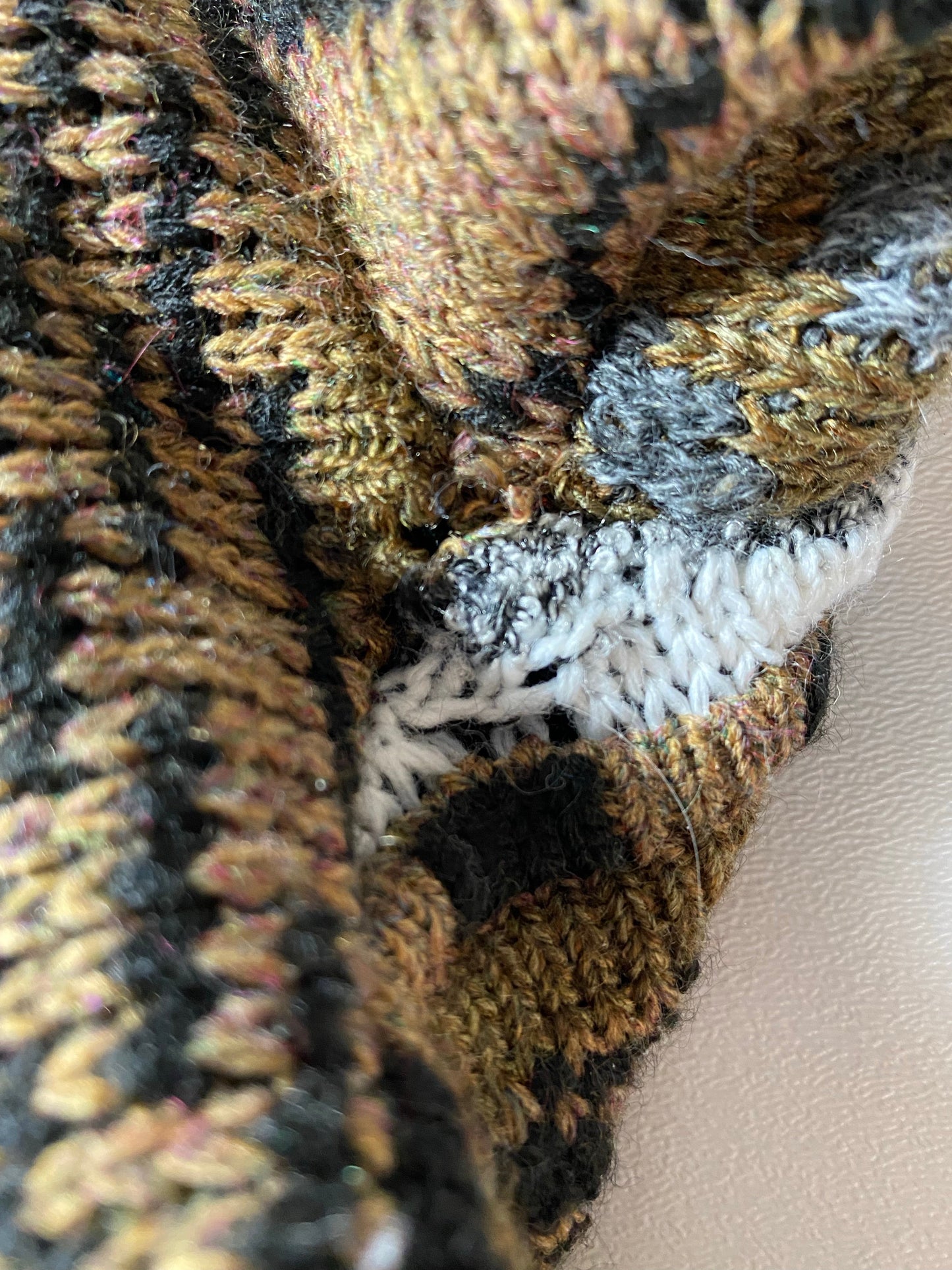 Vintage 3D COOGI- Style Size No Tag (Approx.L) Knit Sweater / A9877