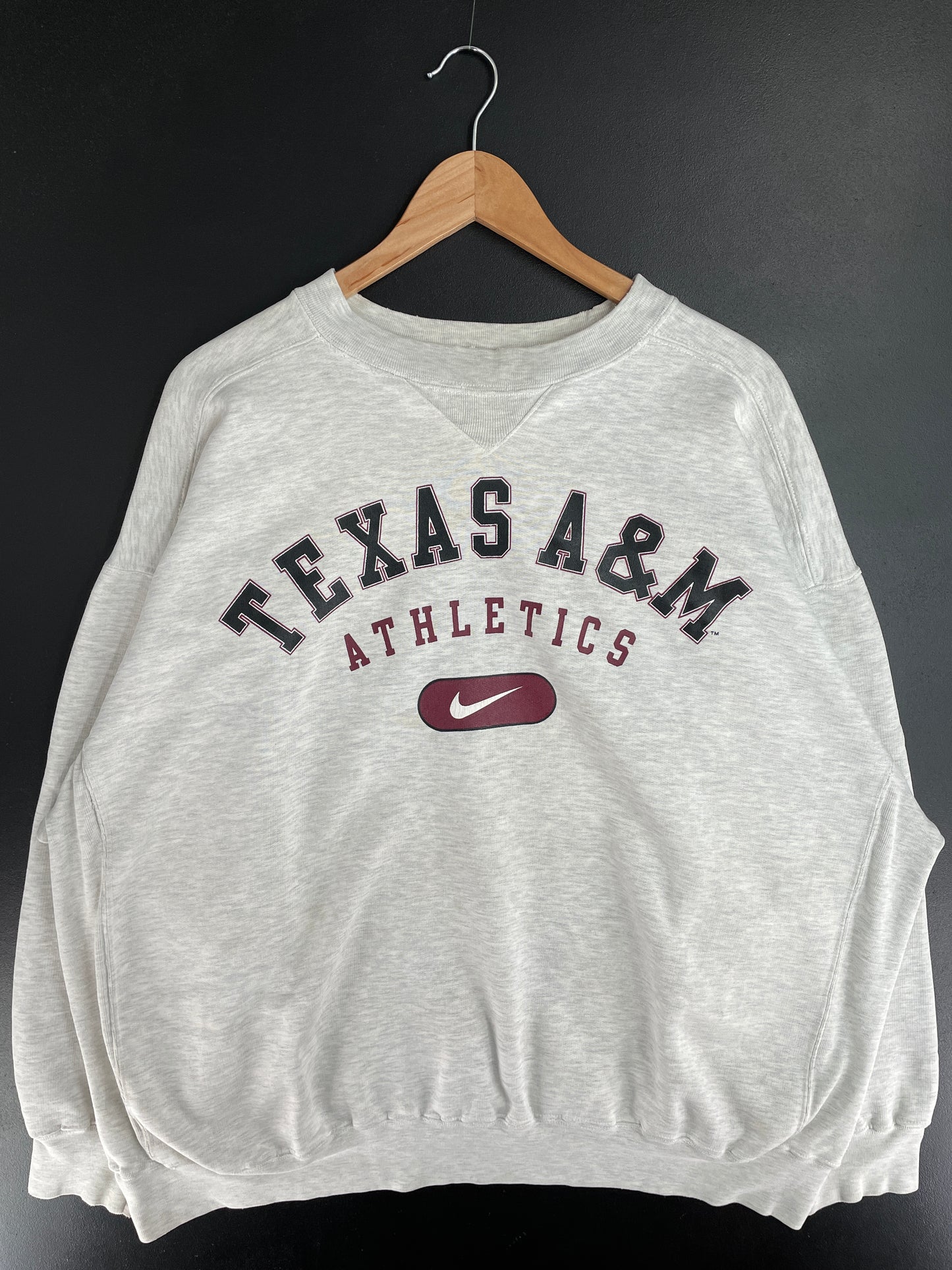 90’s NIKE x TEXAS A&M Size XL Vintage College Sweat-shirt / E928