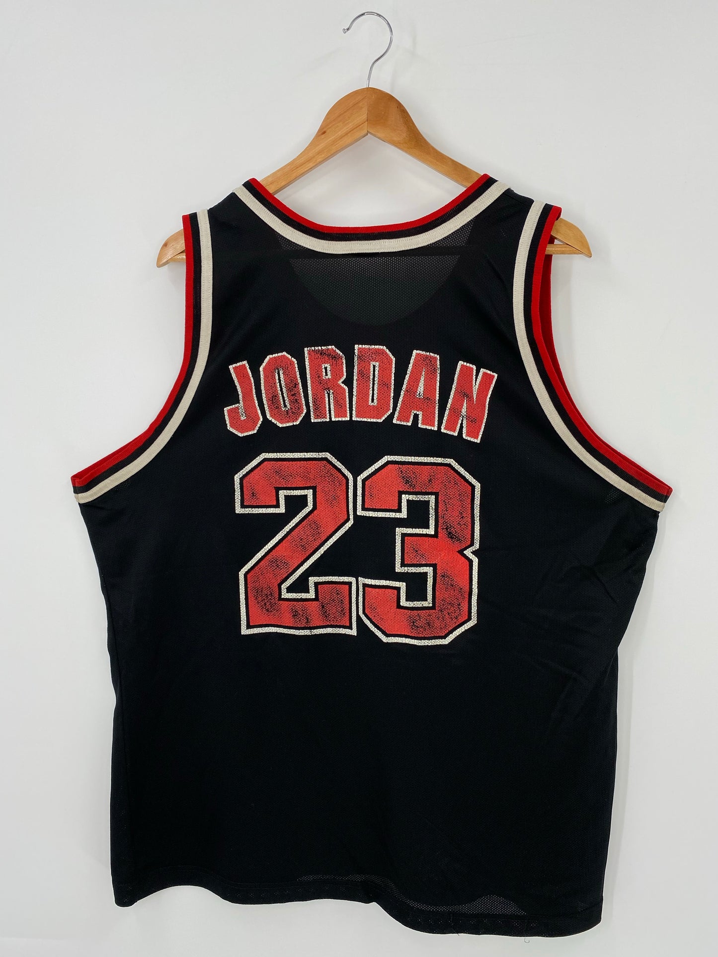 90’s Champion x CHICAGO BULLS MICHAEL JORDAN (No tag) Approx. Size XL NBA Jersey / K4478