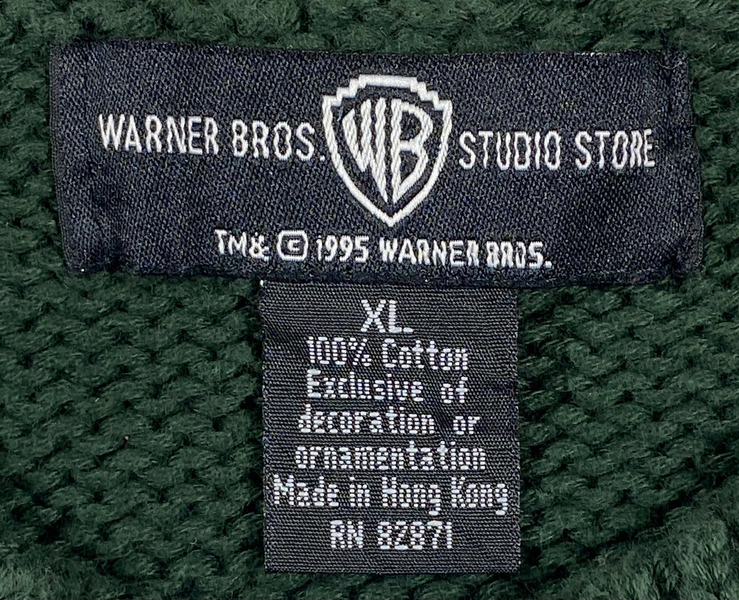 1995 LOONEY TUNES TAZ Size XL Vintage Knit Sweater / A3730