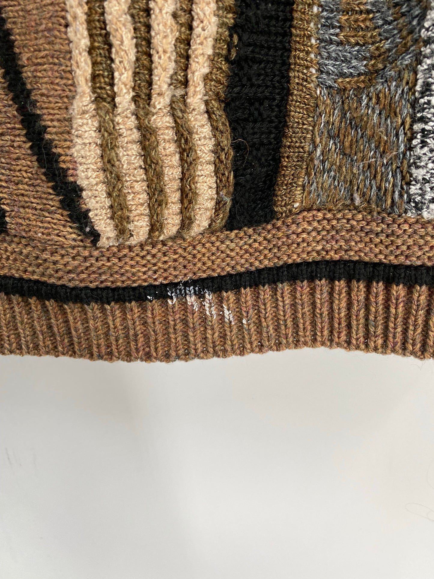 Vintage 3D COOGI- Style Size No Tag (Approx.L) Knit Sweater / A9877