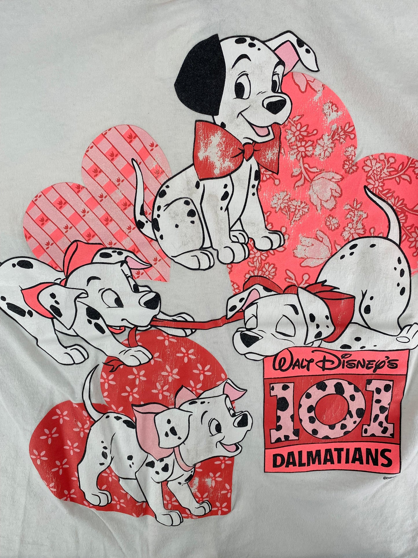 90's DISNEY 101 DALMATIANS Size M Vintage Button Down T-Shirt / E4062T