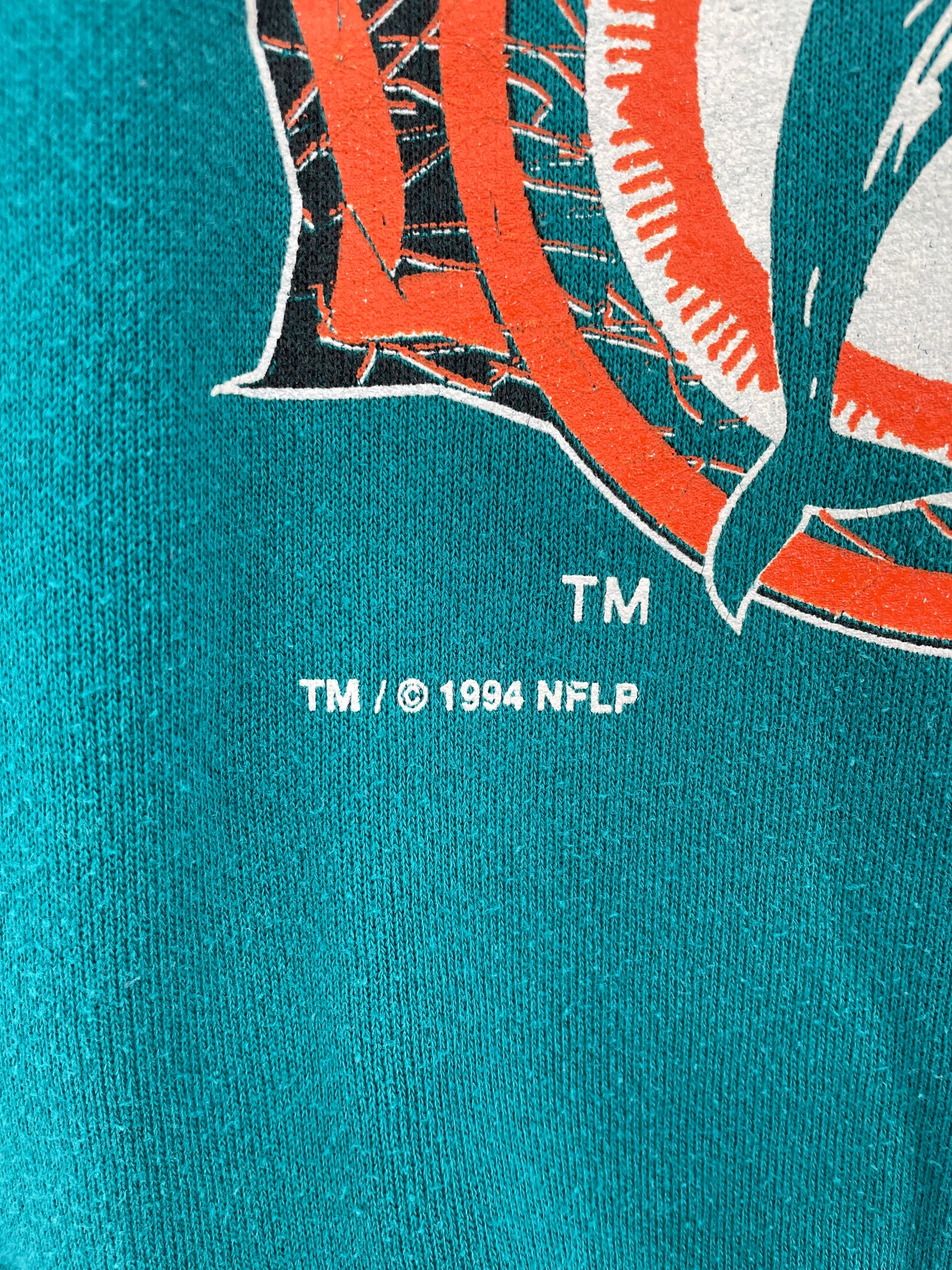 1994 MIAMI DOLPHINS Made in USA Size XXL Vintage NFL College Sweat-Shirt / A7889