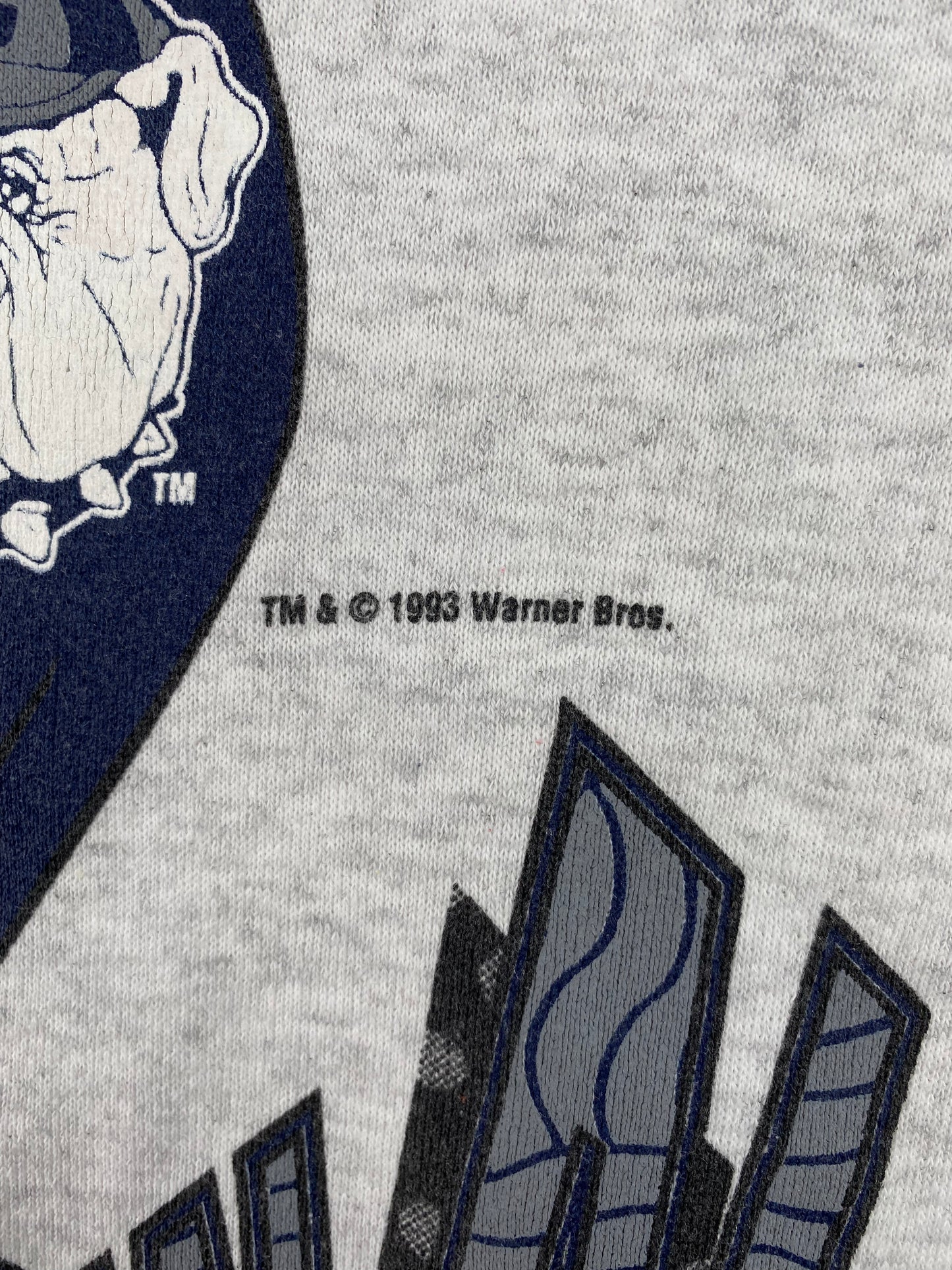 1993 LOONEY TUNES TAZ x GEORGE TOWN Made in USA Size XL Vintage College Sweat-shirt / A898