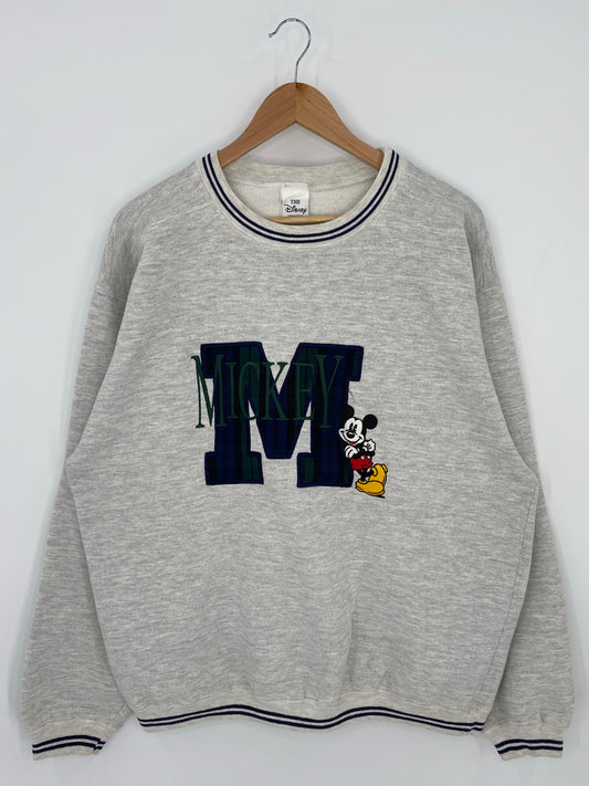 00’s DISNEY MICKEY Made in USA Size L Vintage Sweat-shirt / K6156