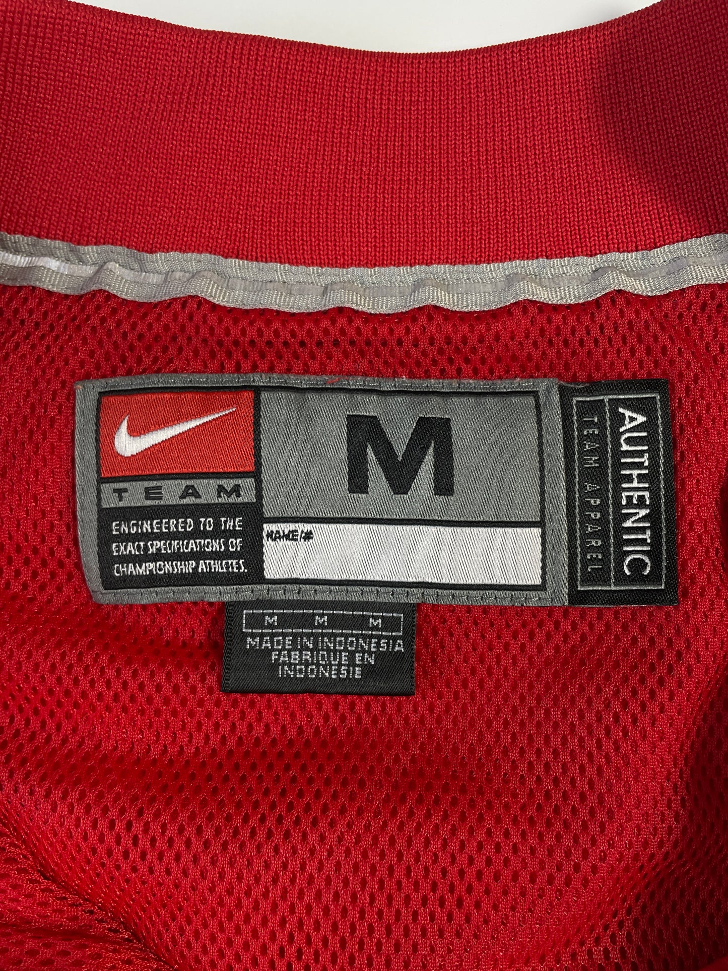 00's NIKE x OHIO STATE Size M Vintage College Hal-Zip-up Nylon Jacket / A7166