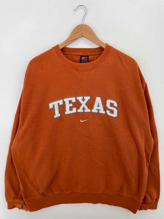 00' NIKE x TEXAS Size XL Vintage College Sweat-Shirt / A7070