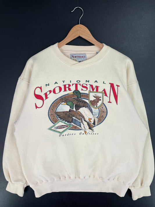 Vintage NATIONAL SPORTSMAN Size L Animal Sweat-Shirt / A9930