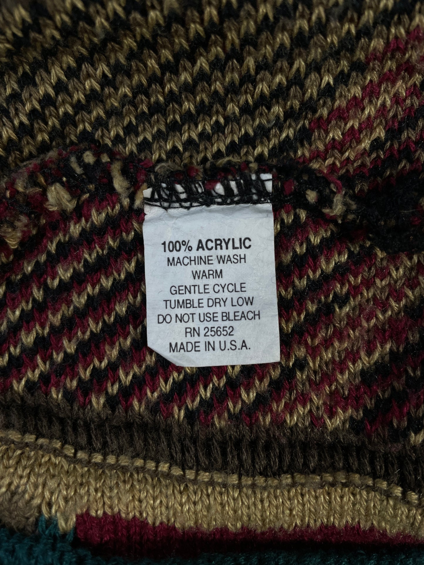 Vintage 3D COOGI- Style Made in USA Size L Knit Sweater / A9404