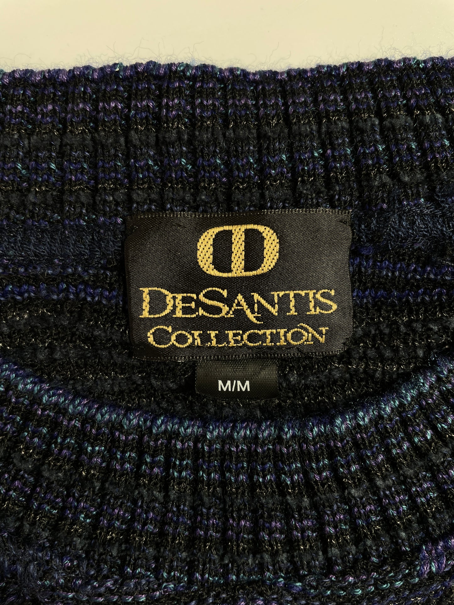 Vintage DESANTIS COLLECTION Size M Cotton Knit Sweater / E3612K