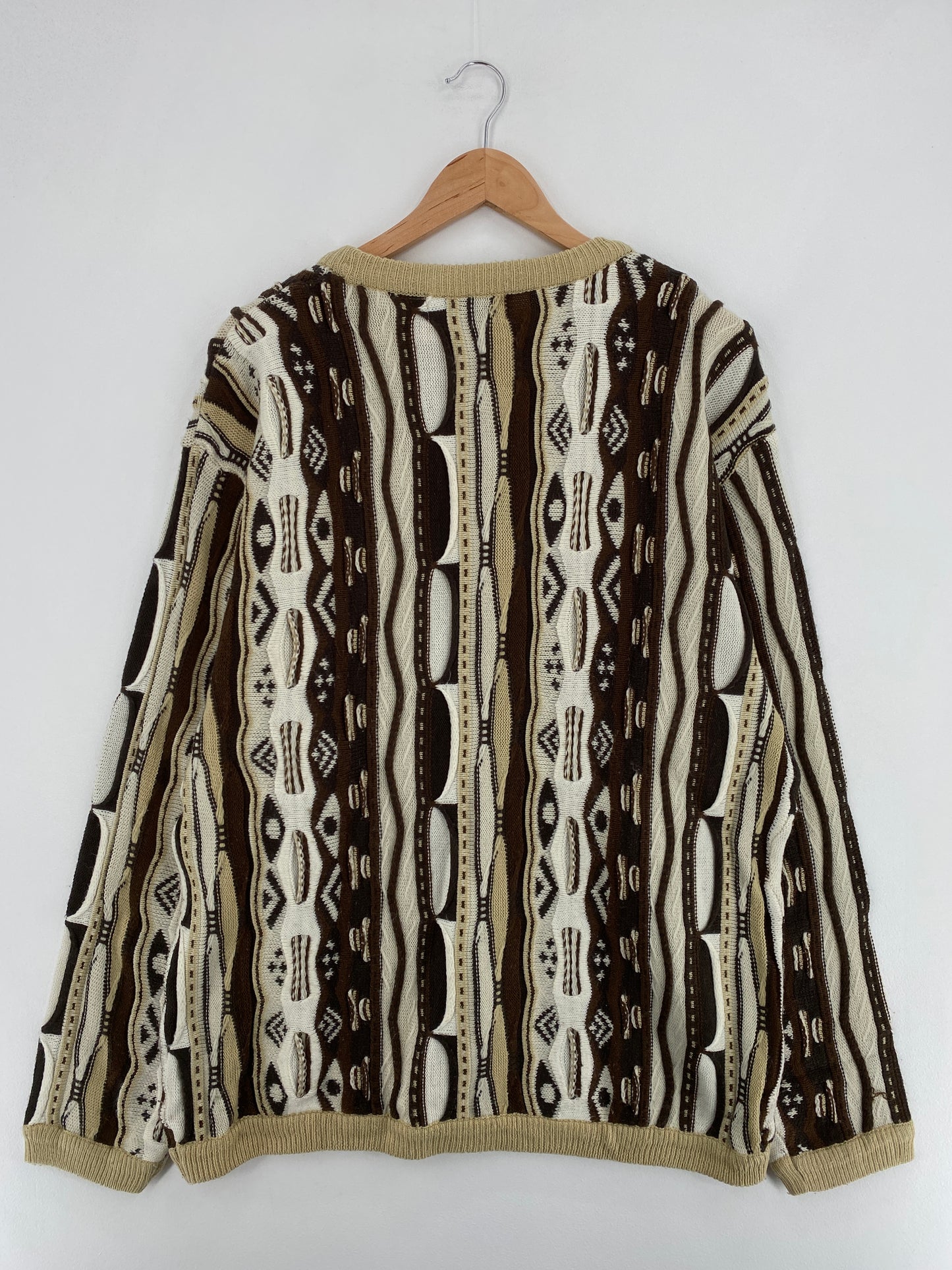 Vintage 3D COOGI Style Size L Knit Sweater / E965