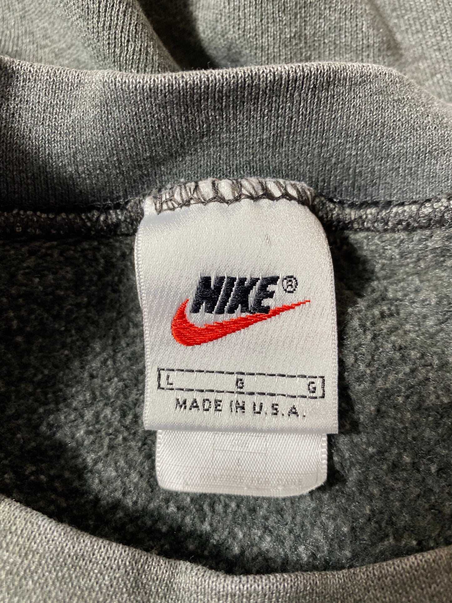 90's NIKE LOGO Made in USA Size L Vintage Sweat-Shirt / K4795