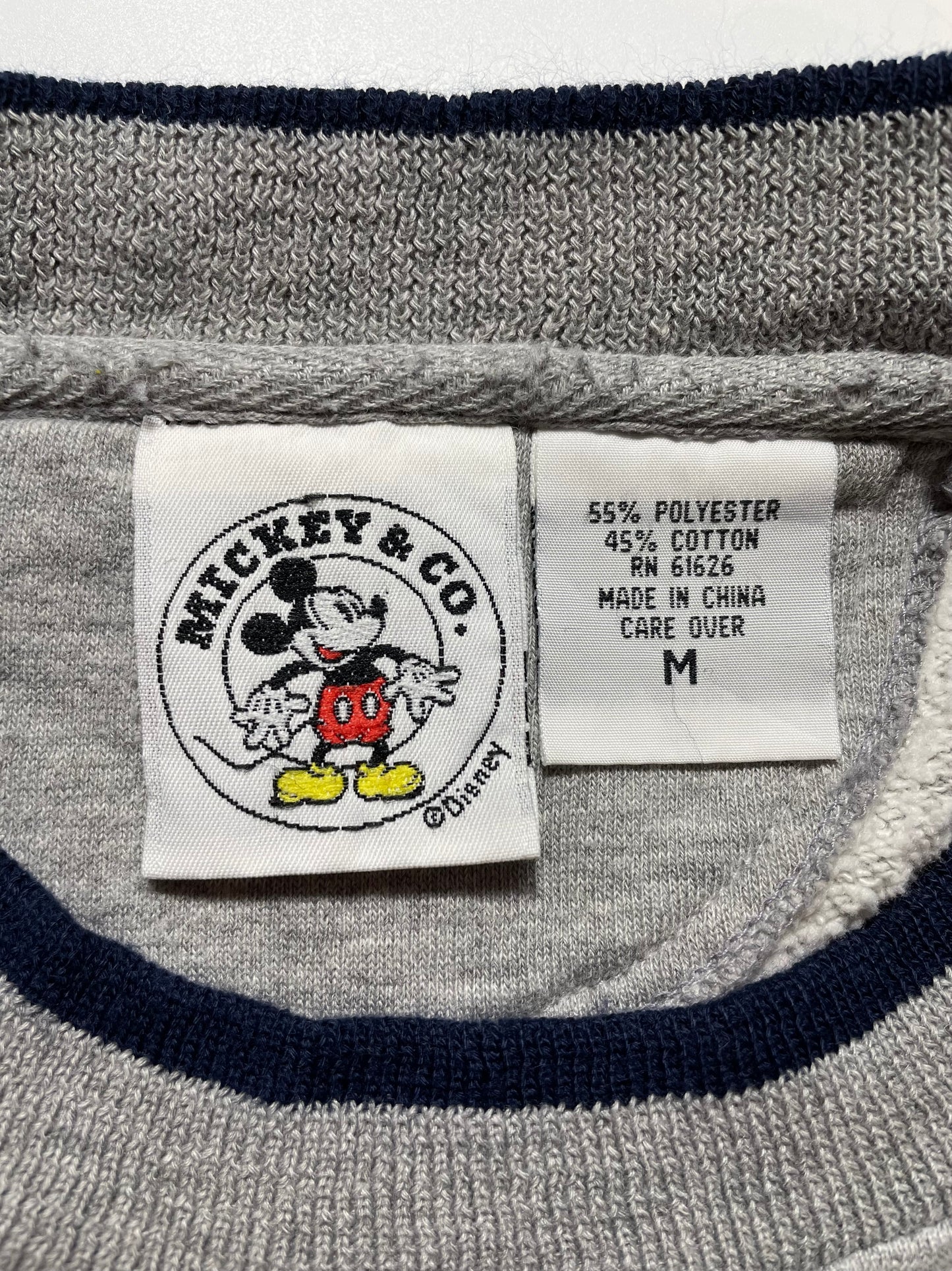 90's DISNEY MICKEY Size M Vintage Sweat-shirt/ K5407