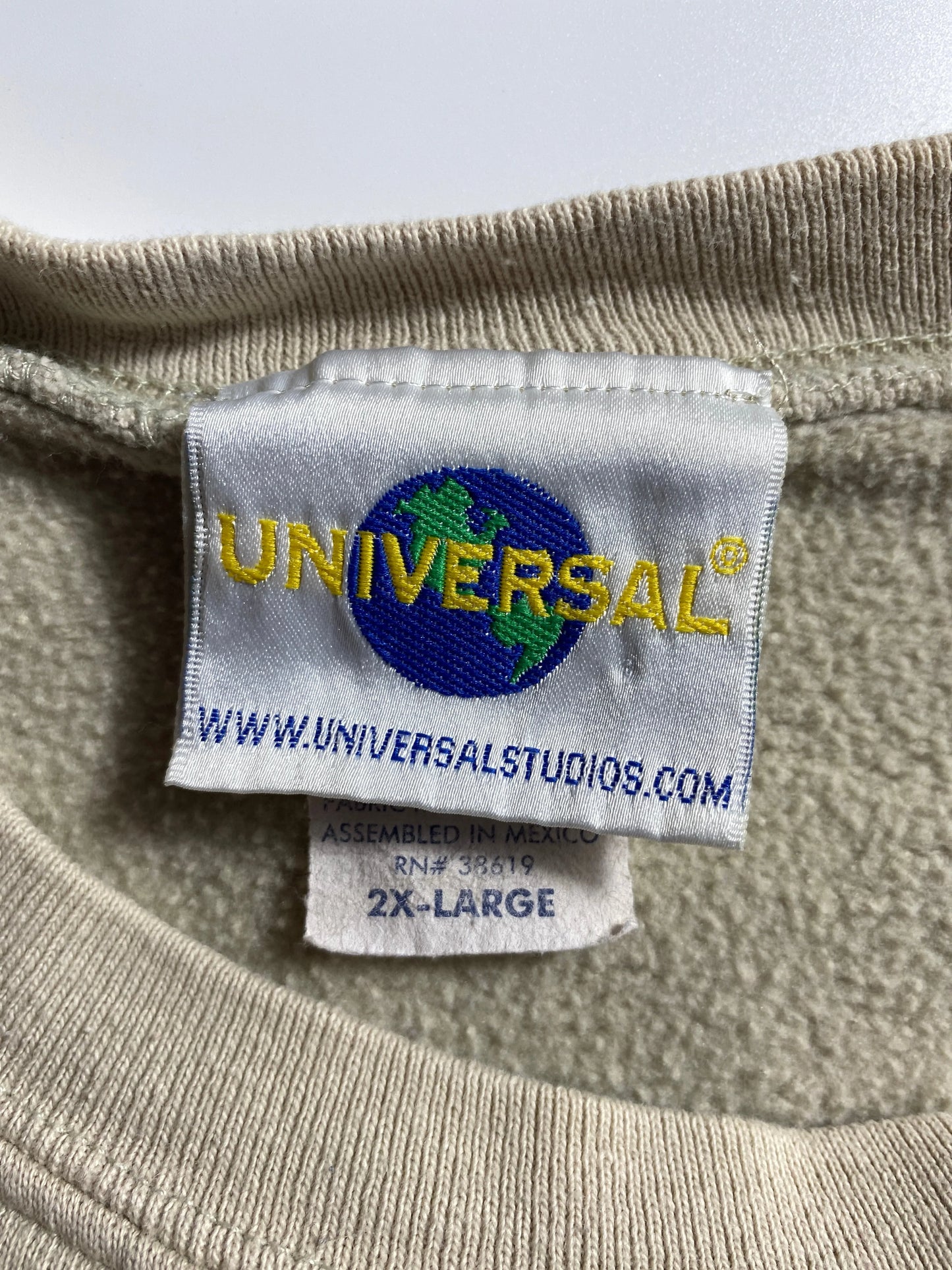00’ UNIVERSAL STUDIOS JURASSIC PARK Size XXL Sweat-Shirt / E2324S