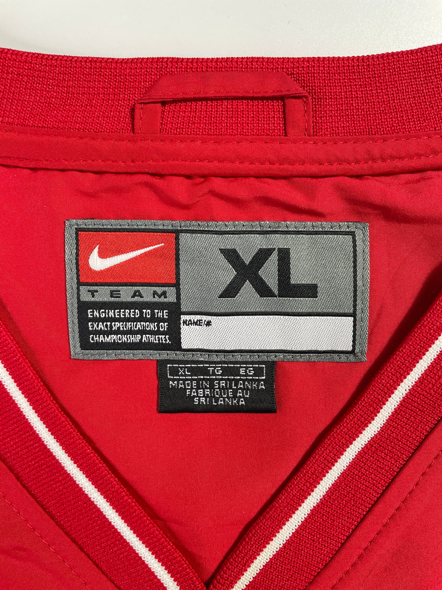 00's NIKE x NEBRASKA Size XL Vintage College Nylon Jacket / E1838N