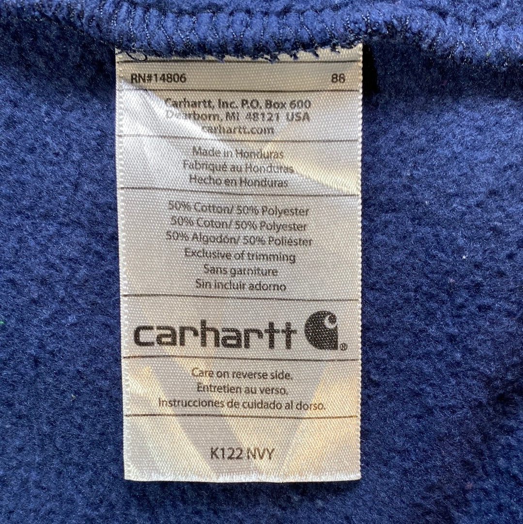 Vintage CARHARRT Size XXL Zip Up Hoodie Sweat Shirt / G5628S