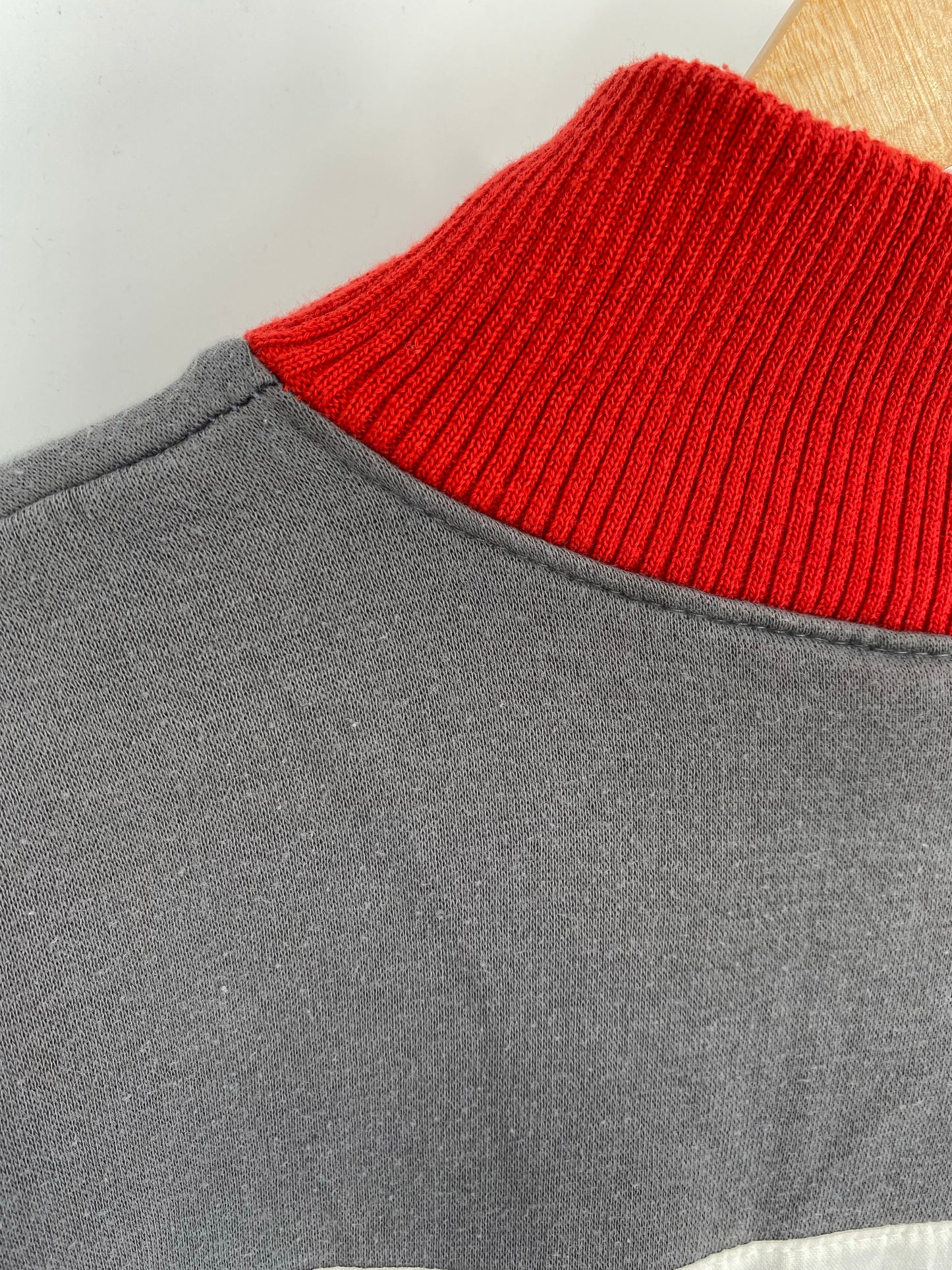 90's NIKE Silver Tag Size XL Vintage Half Zip-up Sweat shirt / K8128