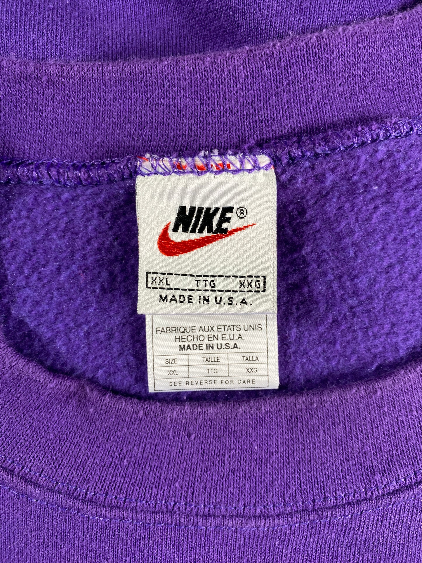 90’s NIKE MINI SWOOSH Made in USA Size XL Vintage Sweat-shirt / E6256S