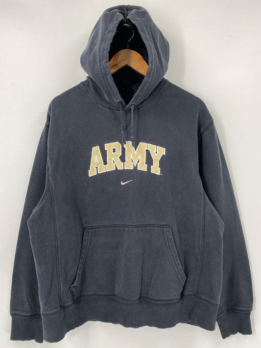 00’ NIKE ARMY Size L Vintage Hoodie Sweat-Shirt / K4559
