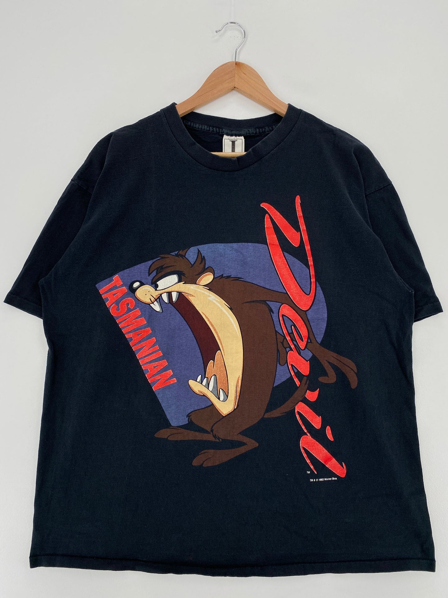 .1993 LOONEY TUNES TAZ Made in USA Size XL Vintage T-Shirt / E6183T