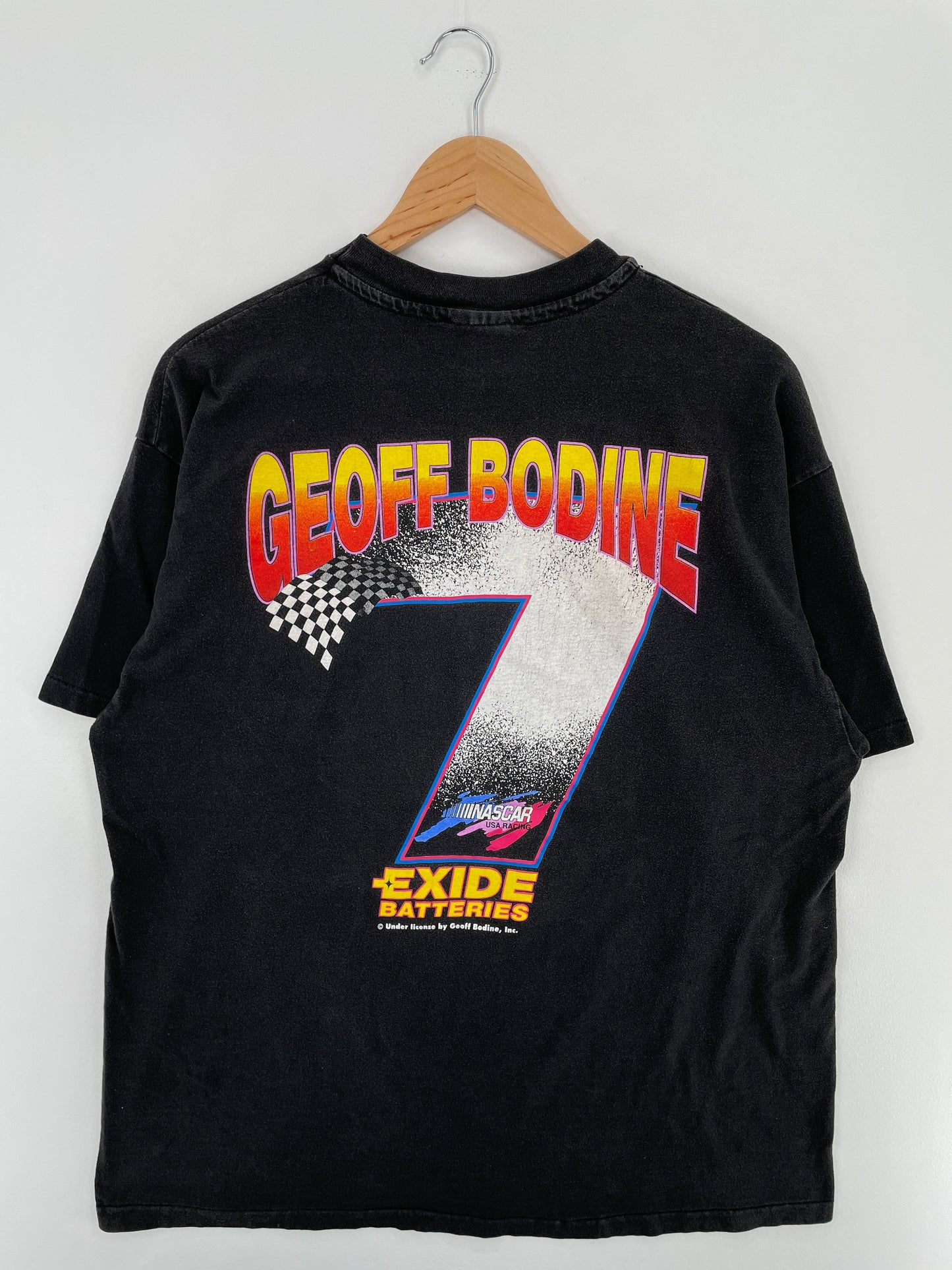 00' NASCAR x GEOFF BODINE Size XL Vintage Racing T-Shirt / E6426T
