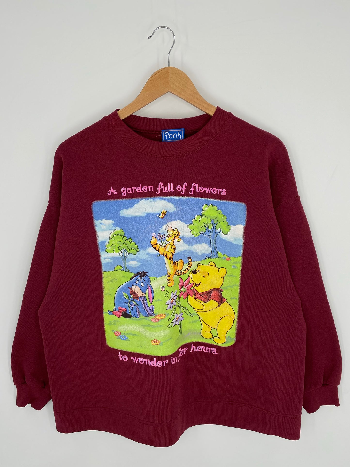 00’ WINNIE THE POOH Size L Vintage Sweat-shirt / K8530