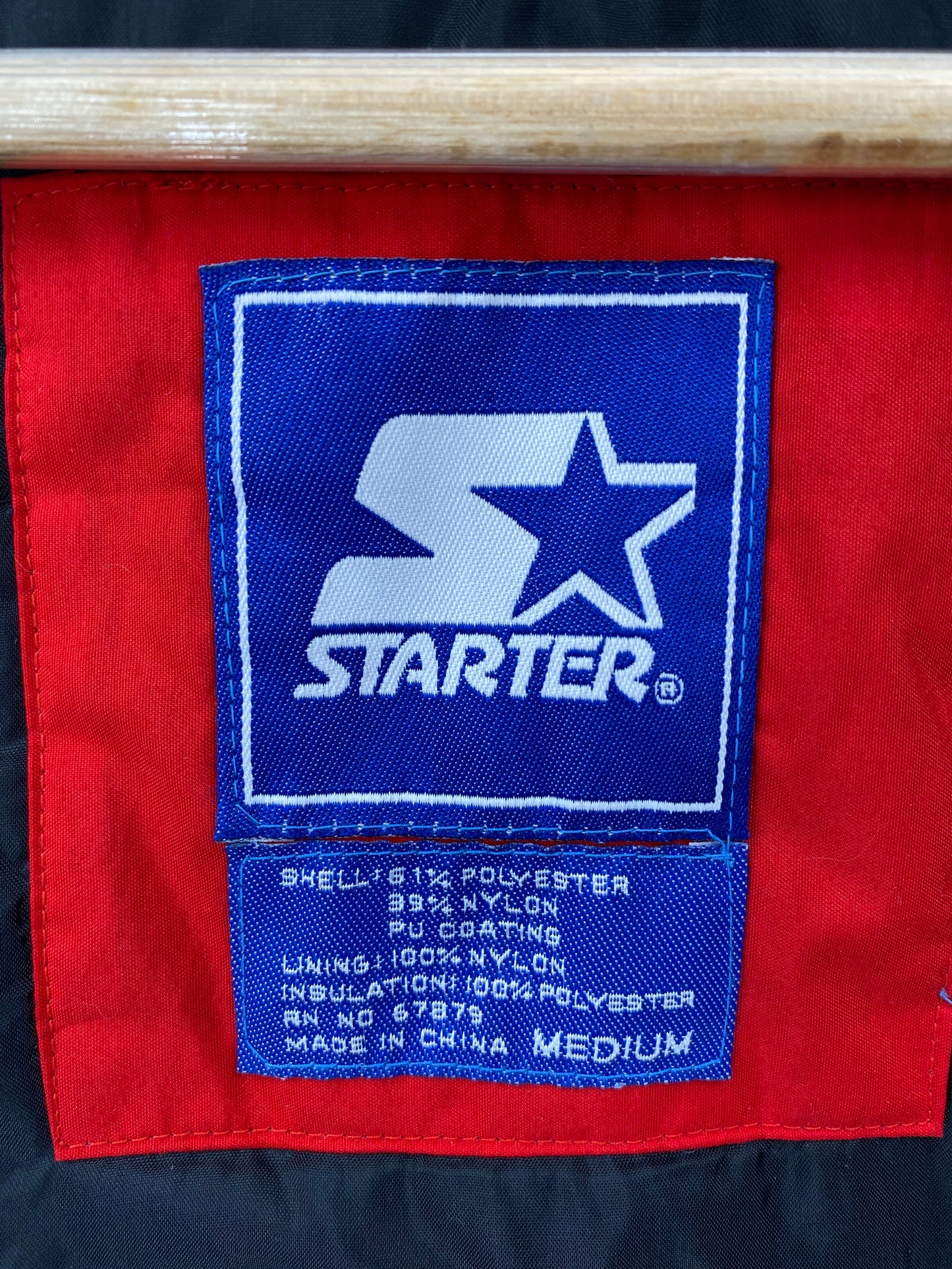 90's STARTER GEORGIA TECH Size M Vintage College Nylon Jacket / K5627