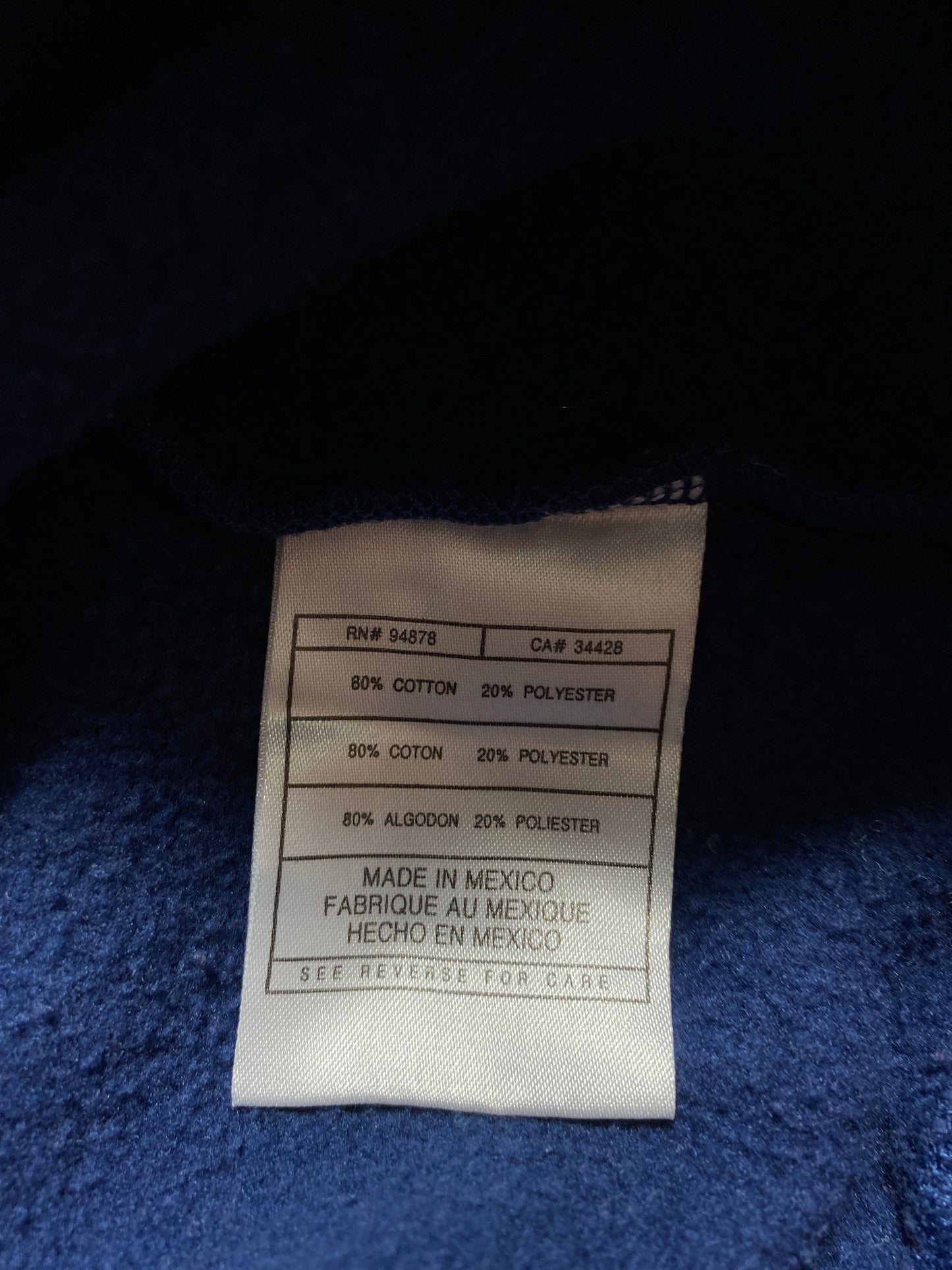00' NIKE UNIVERSITY OF NORTH CAROLINA Size L Vintage Sweat-shirt / K2445