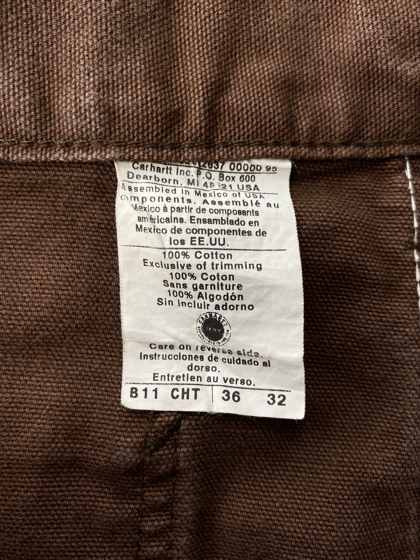 .Vintage CARHARTT Size W35xL31 Vintage Duck Pants / A3608