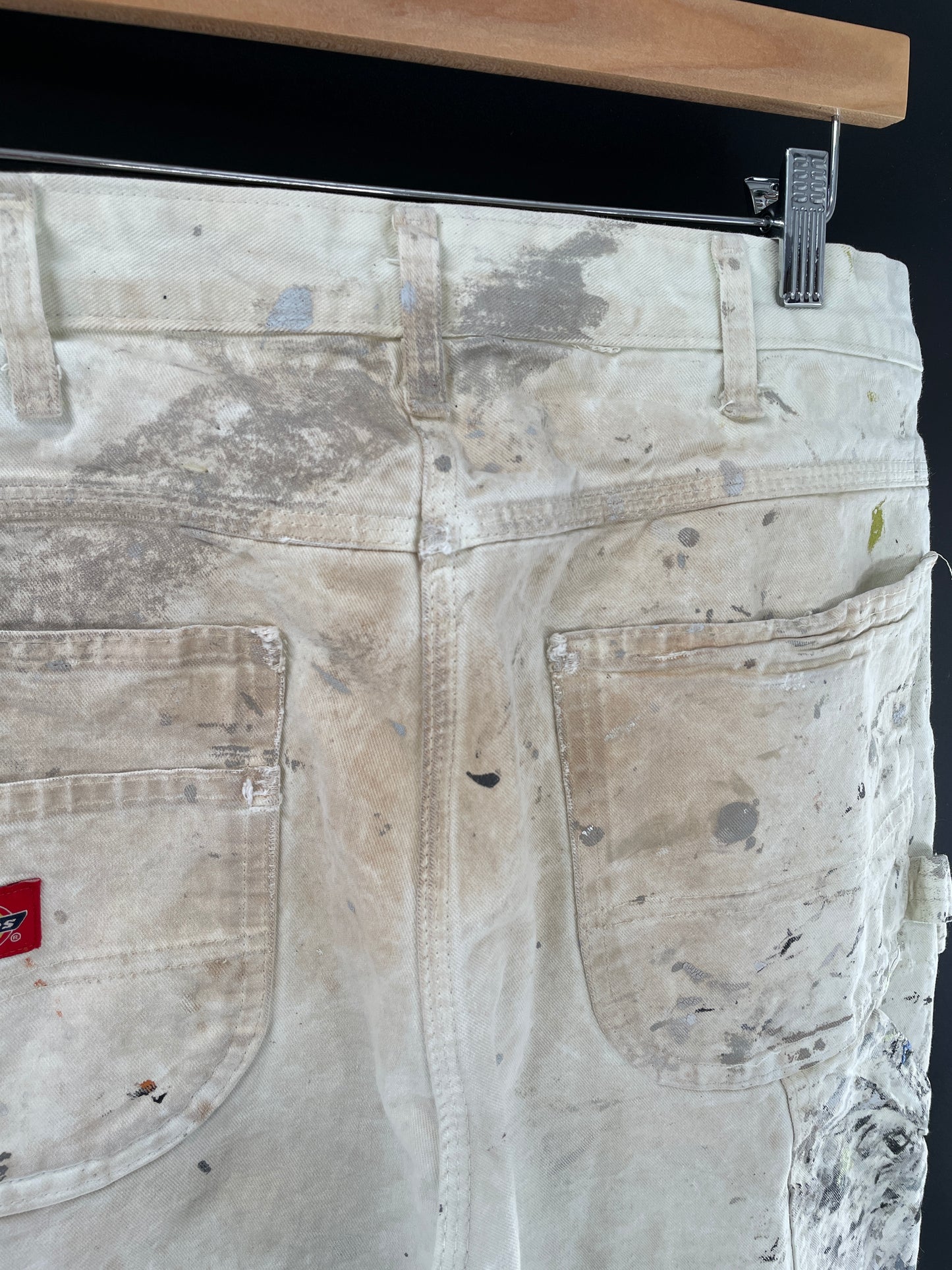 Vintage DICKIES Splatter Paint Size W34xL28 Painter Pants / E4615P