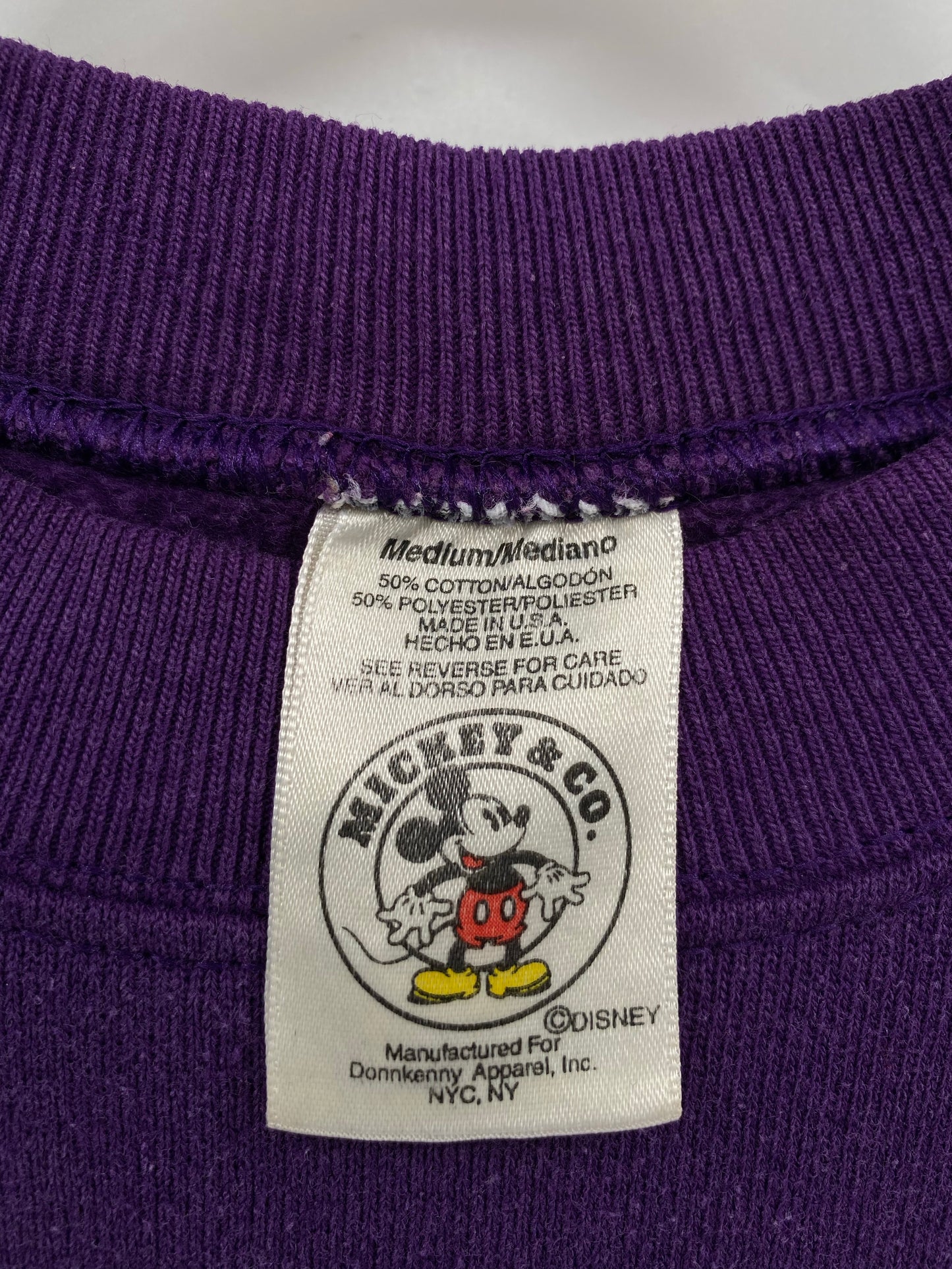 90's DISNEY MICKEY Made in USA Size M Vintage Sweatshirt / K6366