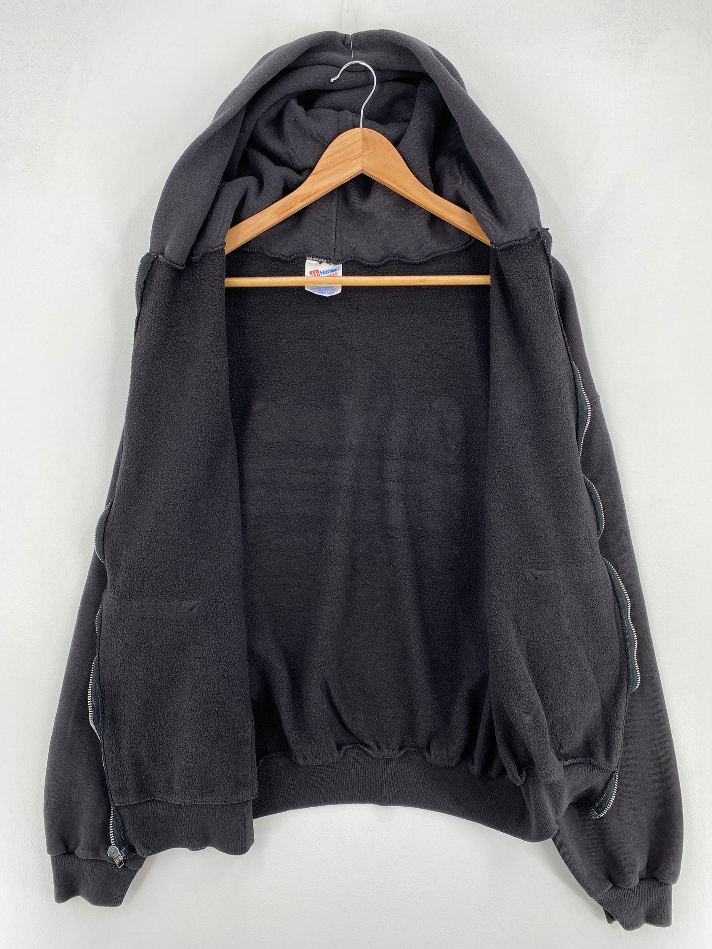 1990 HARLEY DAVIDSON Size XL Vintage Zip Up Hoodie Sweat-Shirt / E1041
