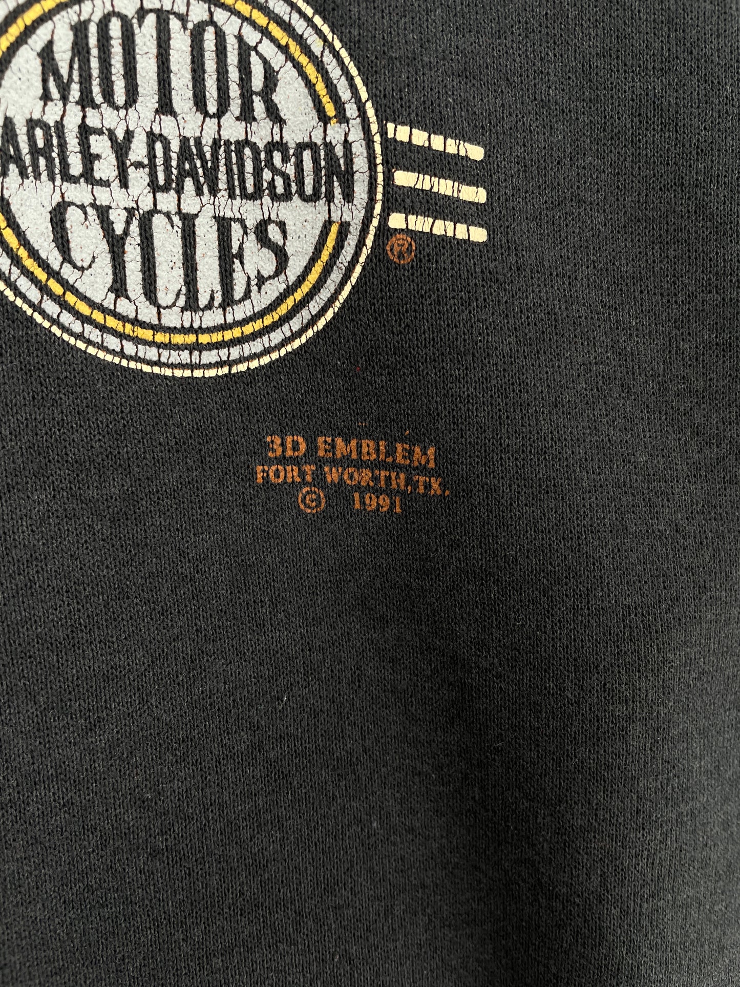 1991 HARLEY DAVIDSON Made in USA Size L Vintage Sweat-Shirt / E3186S