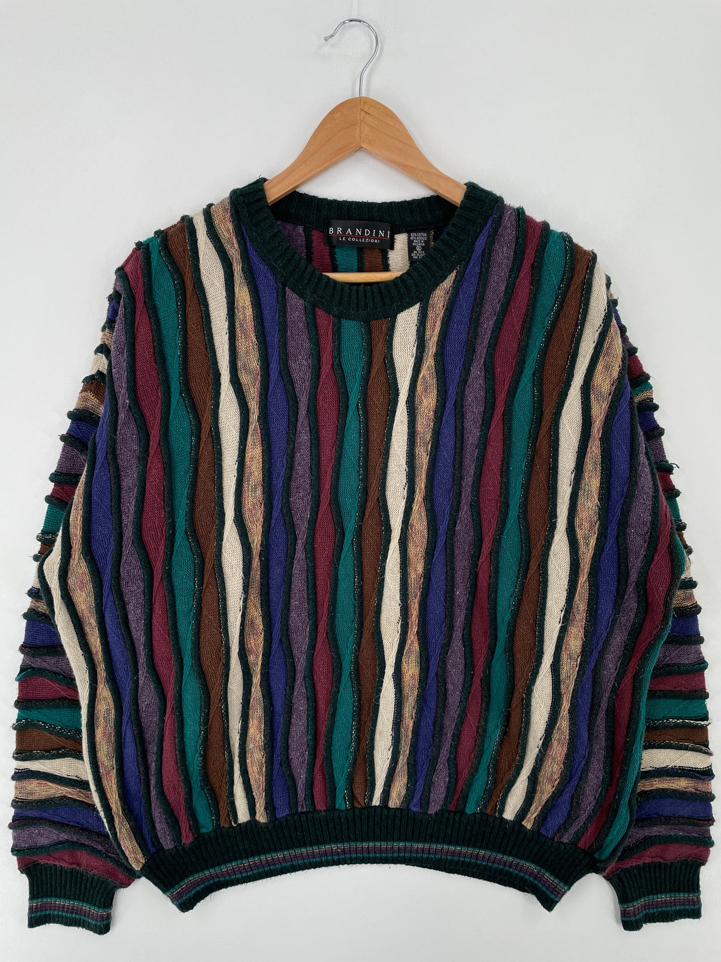 Vintage 3D COOGI- Style Size XL Knit Sweater / A9400