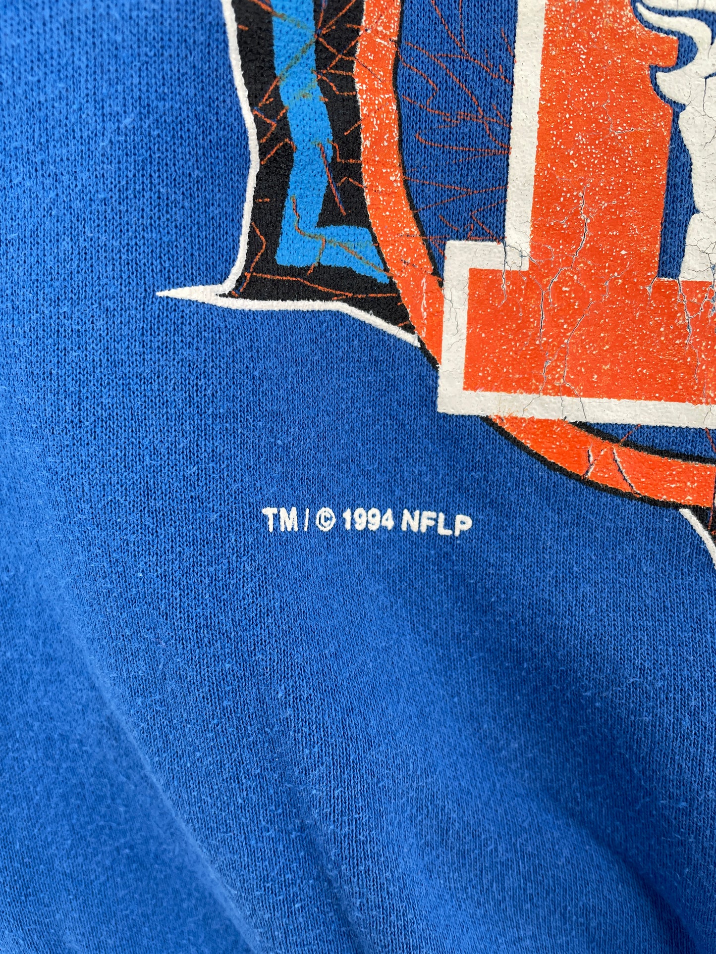 1994 DENVER BRONCOS Made in USA Size L Vintage NFL Sweat-Shirt / E1476S