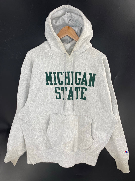 00' Champion Reverse Wave MICHIGAN STATE Size XL Vintage Hoodie Sweat-Shirt / K7451