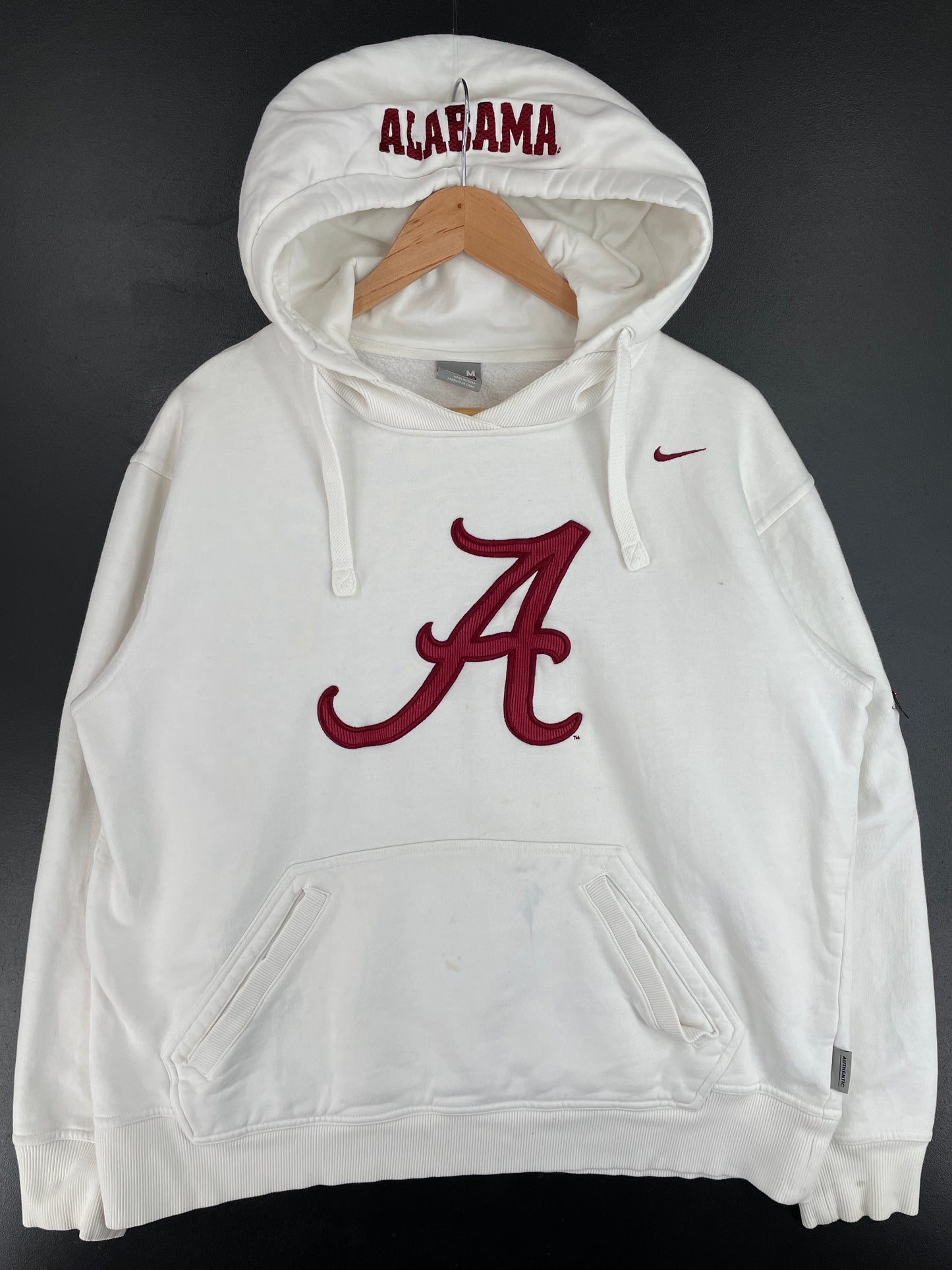 00' NIKE x ALABAMA Size M Vintage Hoodie Sweat-shirt / E4635S