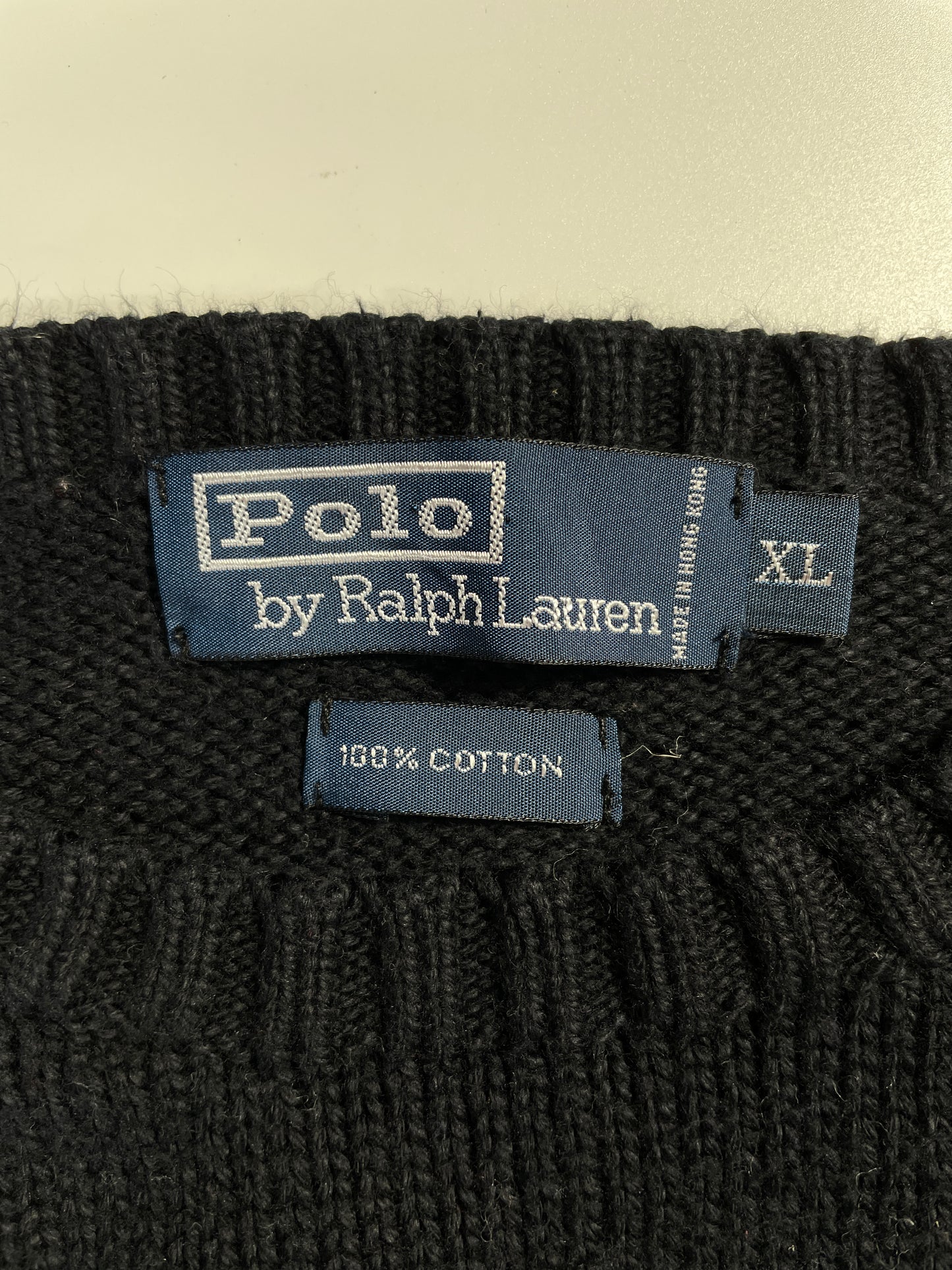 90's POLO RALPH LAUREN Size XL Vintage Knit Sweater / A8324