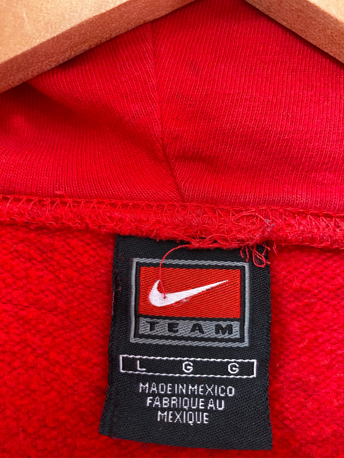 00' NIKE OHIO STATE Size L Vintage Hoodie Sweat-Shirt / K4601