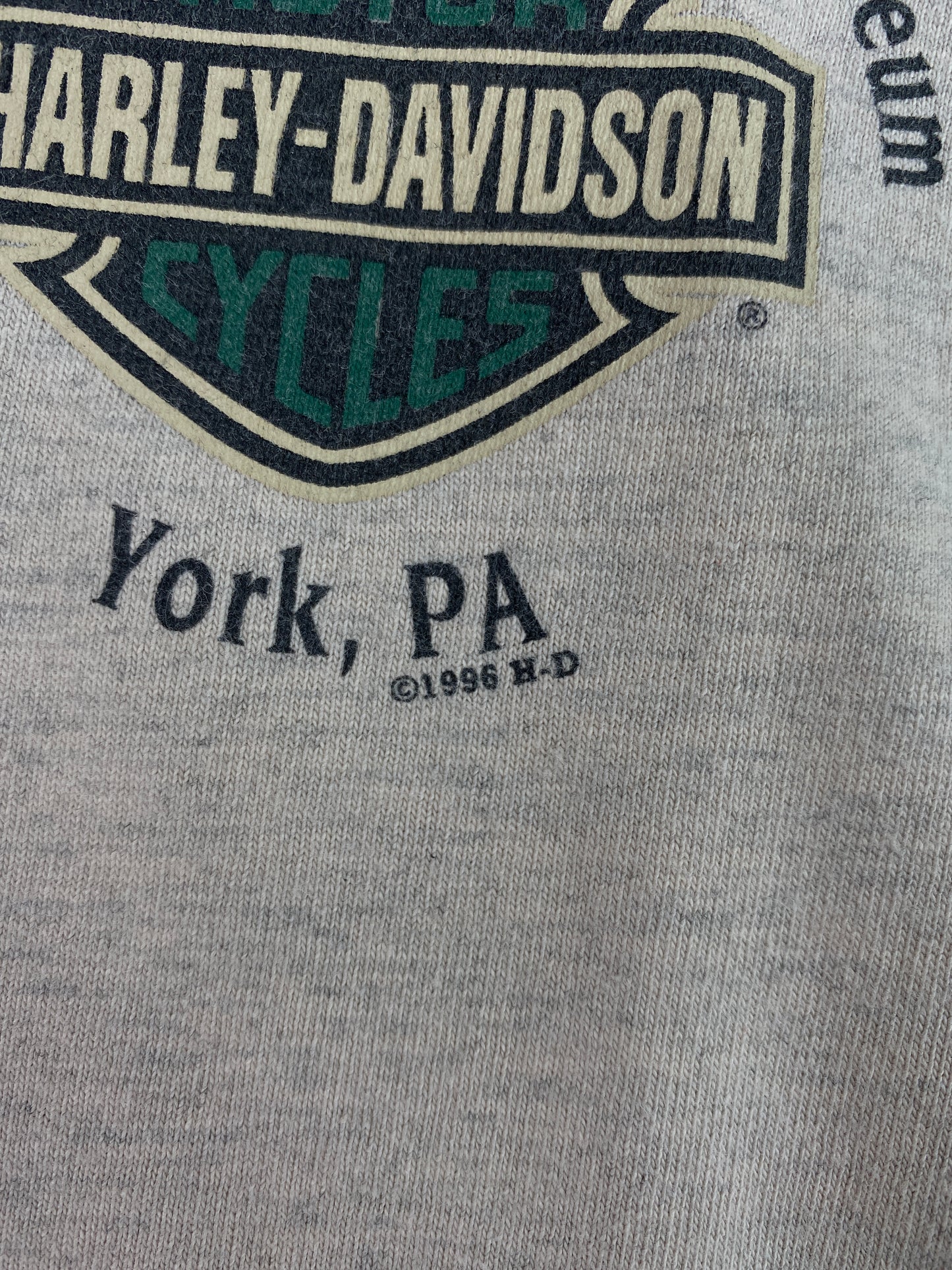 1996 HARLEY DAVIDSON x FINAL ASSEMBLY PLANT & MUSEUM Made in USA Size XXXL Vintage T-Shirt /  E524