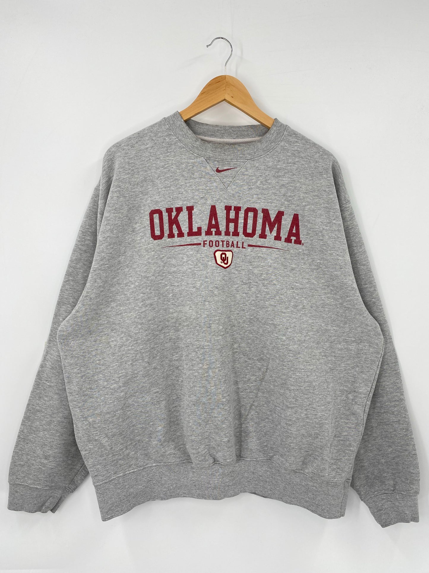 00’ NIKE UNIVERSITY OF OKLAHOMA Size XL Vintage Sweat Shirts/ K4955