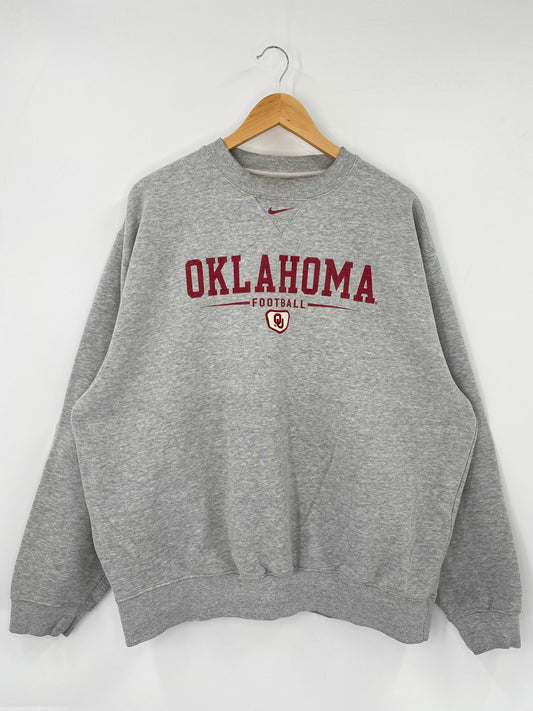 00’ NIKE UNIVERSITY OF OKLAHOMA Size XL Vintage Sweat Shirts/ K4955